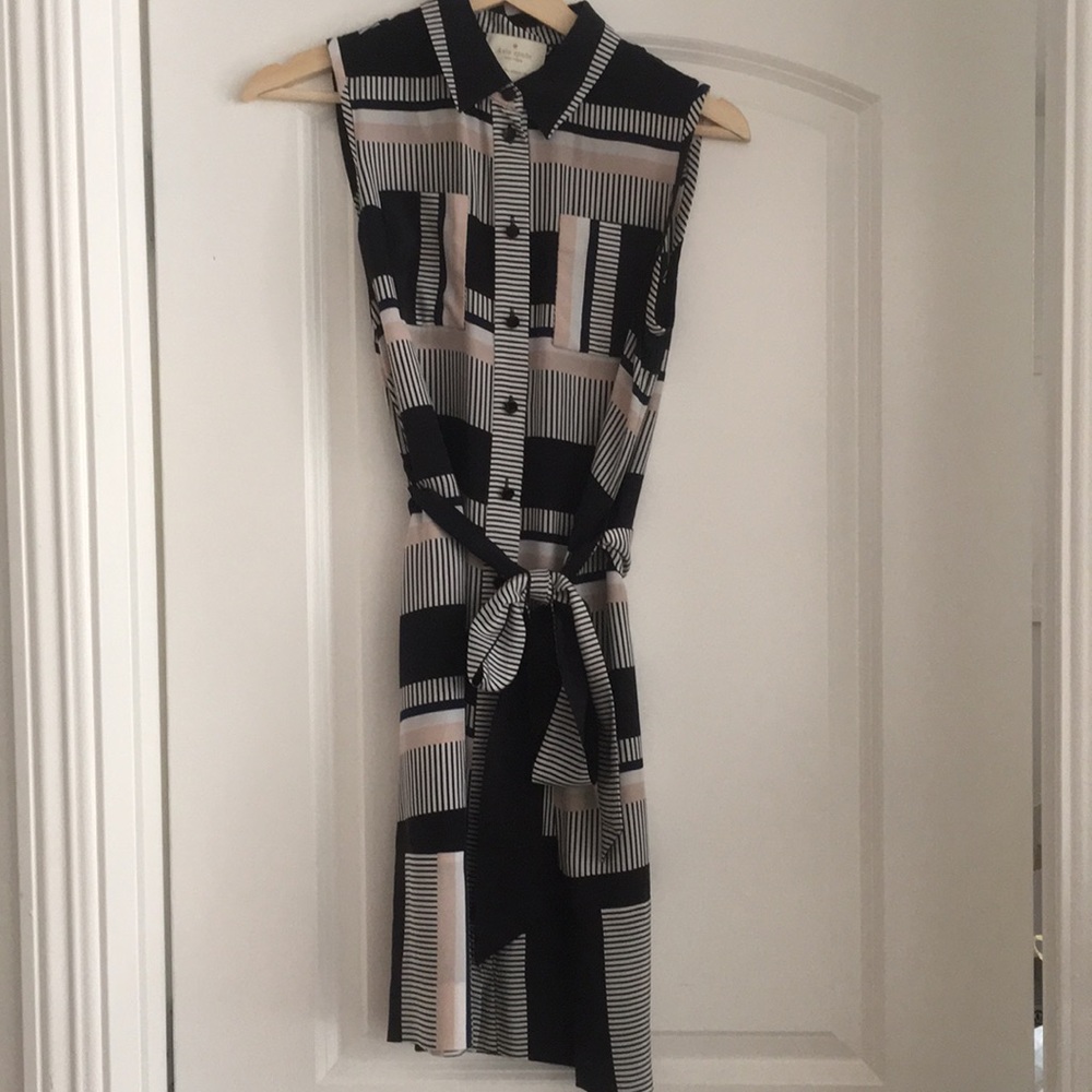 Kate Spade striped silk shirtdress